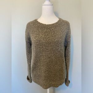 Cozy brown multicolored sweater